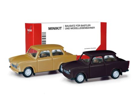 Herpa HO  Trabant 601 L.,ocker/schw.2St