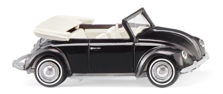 Wiking HO VW Käfer 1200 Cabrio - schwarz