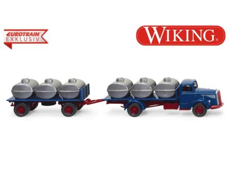 WIKING MB L6600 Behelfstankzug  azurblau
