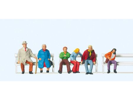 Preiser HO Paare auf Bänken