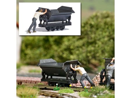 Busch HO Action Set: Lore schieben