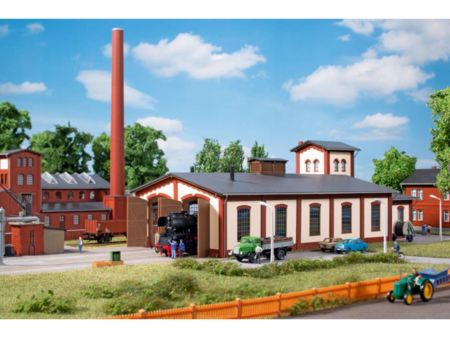 Auhagen TT Lokschuppen mit Wasserturm