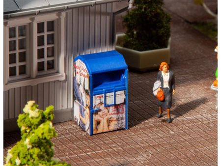 Faller  HO  Altkleidercontainer, blau