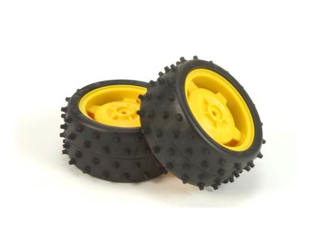Tamiya Buggy-Reifen/Felgen Set (2) 5-Star hint.