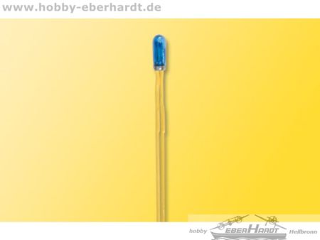 Viessmann Glühlampen blau T3/4, Ø 2,3 mm, 12 V, 50 mA,2 Kabe