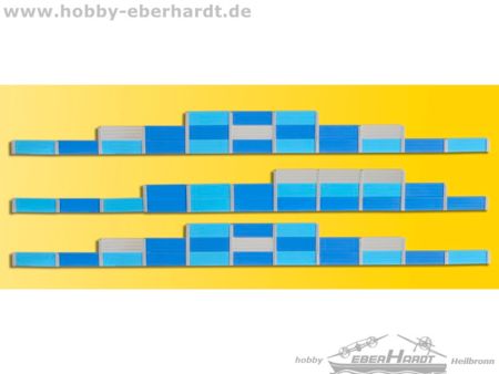 Kibri H0 Schallschutzwand, blau