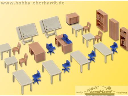 Kibri H0 Deko-Set Möbel für technisches Büro