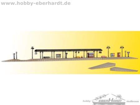 Vollmer H0 Bahnsteig Baden-Baden, sechsteilig,erweiterungsfä