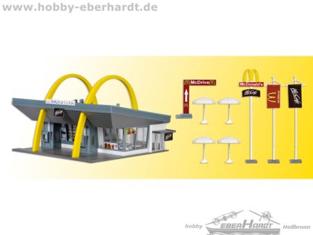 Vollmer H0 McDonald´s Schnellrestaurant mit McDrive