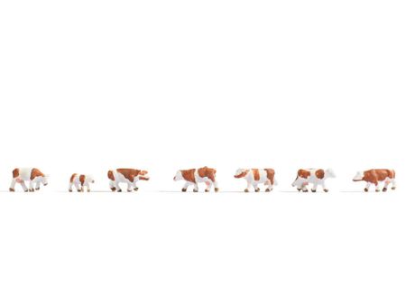 NOCH Z Kühe, braun-weiß