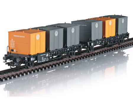 Märklin HO Behältertransport-Doppelwagen Laabs