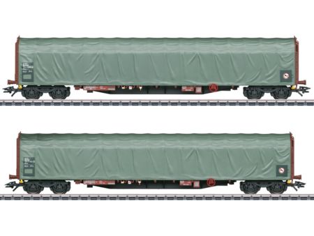 Märklin HO Schiebeplanenwagen-Set DSB
