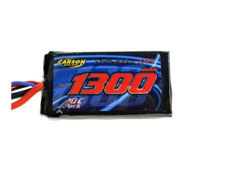 Carson 7,4V/1300mAh 20C LiPO Akku LR634 T-Pl.