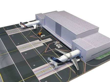 Herpa Wings Beluga Unloading Center BS