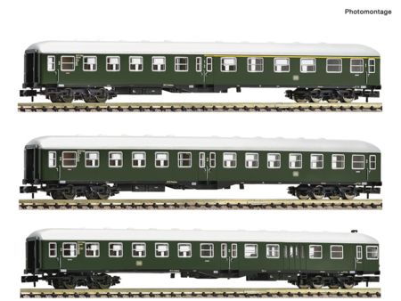 Fleischmann N 3-tlg. Set: Mitteleinstiegswagen, DB