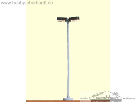 BRAWA  H0 Platzleuchte, 2-fach, Stecksockel mit LED