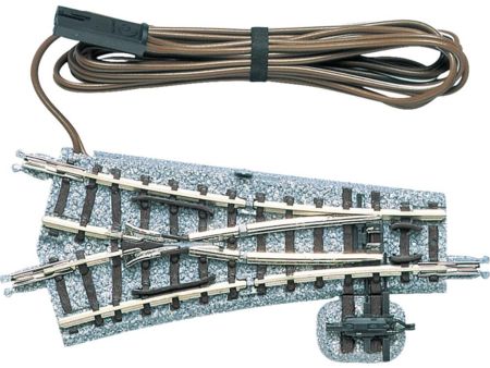 TOMYTEC Elektrische Y-Weiche, in Schotterbettung