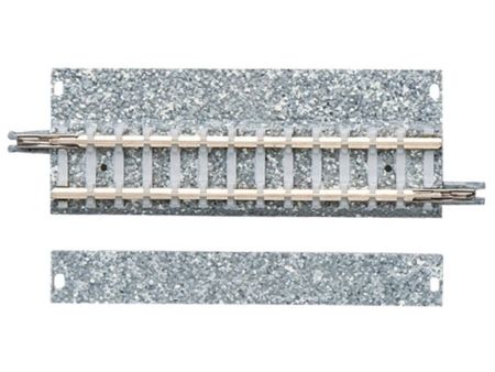 TOMYTEC 4 Gleise, gerade mit breiter Schotterbettung, je 70 