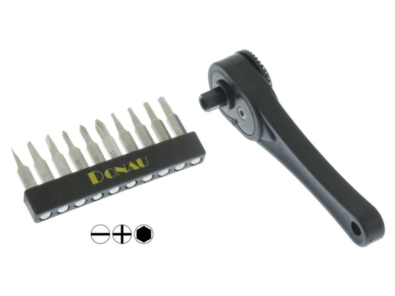 MBS10 - Mini Ratsche mit 10 Mini Bits