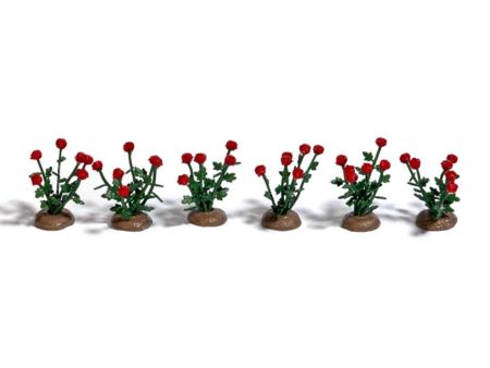 Busch HO 36 Rosen, fertig montiert