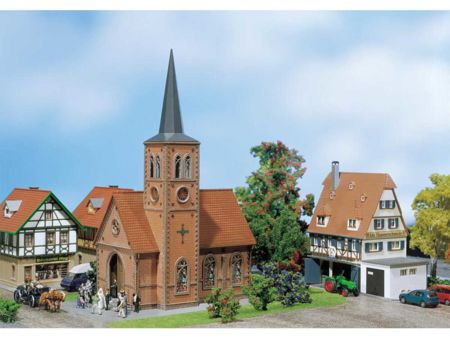 Faller HO Kleinstadt-Kirche