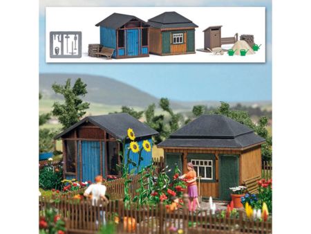 Busch HO Gartenlauben Set 2