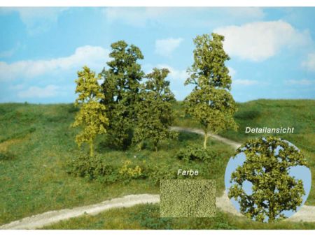 Heki  Blätterbäume u. Büsche, 15 Stück dunkelgrün