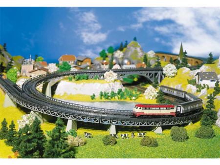 Faller  Spur N 6 Auffahrtsteile, gebogen