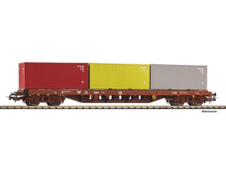 PIKO HO Containertragwagen SNCB V beladen mit 3 Containern