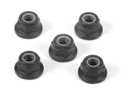 Tamiya Radmuttern Alu (5) Schwarz eloxiert 4mm