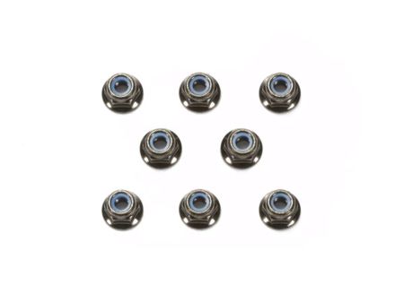 Tamiya M4/4mm Stoppmutter (8) Schwarz elox.
