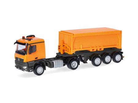 Herpa HO  MB Arocs AbrCoSzg.kom.-orange