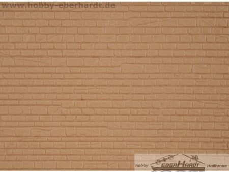 Kibri H0 Mauerplatte mit Abdecksteinen,L ca. 20 x B 12 cm