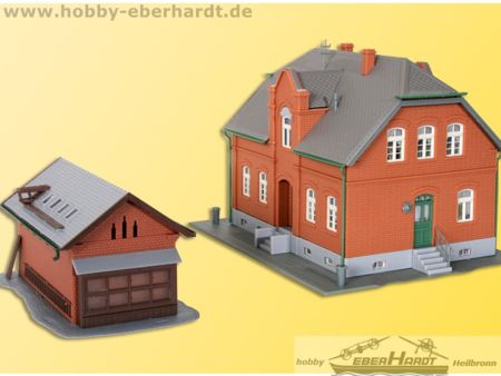 Kibri H0 Siedlungshaus Oberhausen mit Nebengebäude 