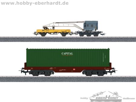 Märklin  HO  Wagenset Containerverladung