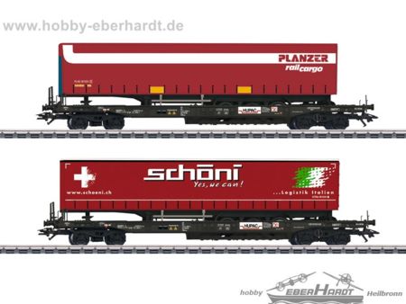 Märklin  HO  Taschenwagen-Set Auflieger CH