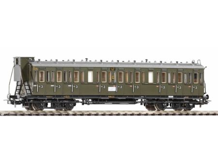 Piko HO Abteilwagen 3. Klasse C4 mit Bremserhaus DRG II