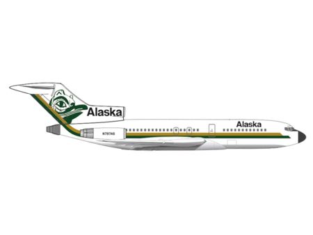 Herpa Wings B727-100 Alaska Airlines