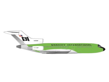 Herpa Wings  B727-100 Braniff Intern.,grün