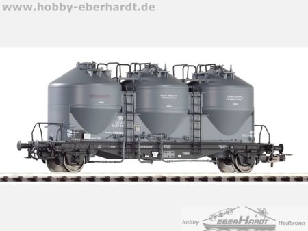 Piko HO Zementsilowagen Kds67 DB III (3 Bottiche)