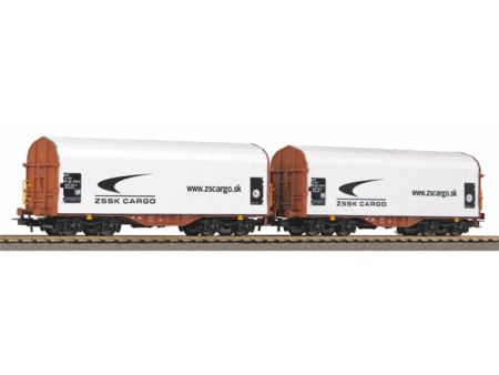 Piko 2er Set Schiebeplanenwagen Shimmns ZSSK VI