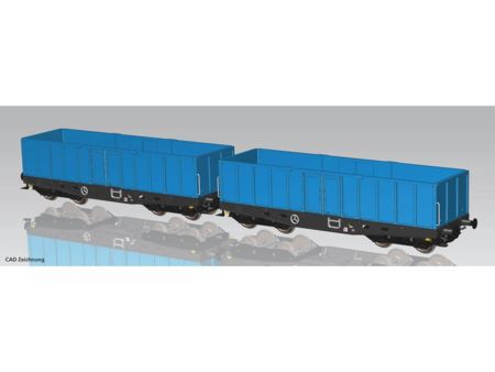Piko 2er Set Hochbordwagen 401Zk PKP Cargo VI
