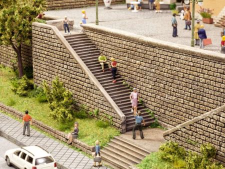 NOCH H0 Treppen-Set,l+r steigend