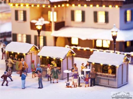 NOCH H0 L-C Weihnachtsmarktbuden