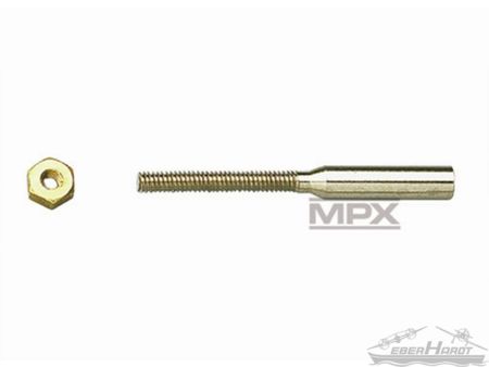 Gewindelöthülse M2, Bohrung 2mm 10St.