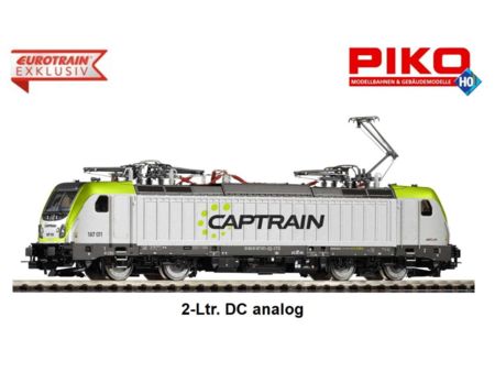 PIKO H0 DC E-Lok BR 187 Captrain VI  DC