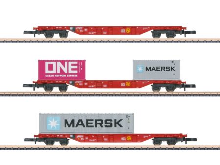Märklin Spur Z Container-Tragwagenset Sgns 6