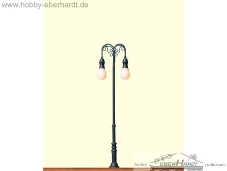 BRAWA  H0 Platzleuchte, 2-fach, Stecksockel mit LED