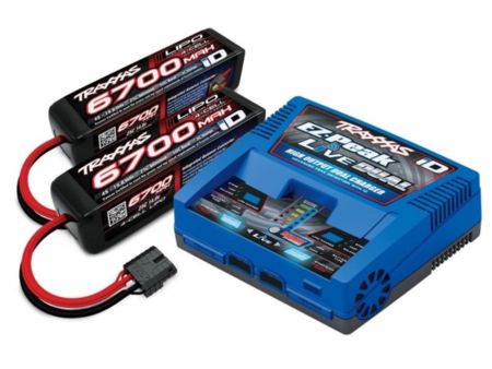 TRAXXAS LIVE EZ-Dual Plus-Lader 2973G + 2x 4S Lipo 6700mAh 2