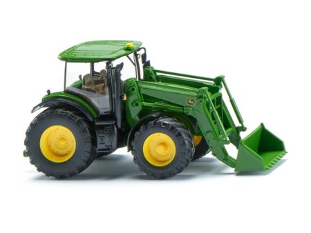 Wiking HO John Deere 7260R mit Frontlader